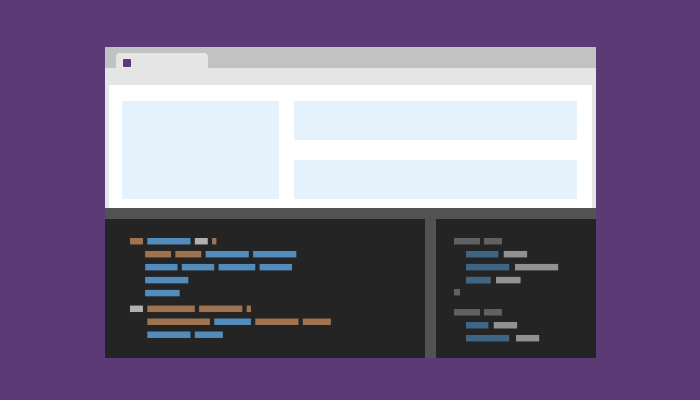 A simplified representation of browser devtools